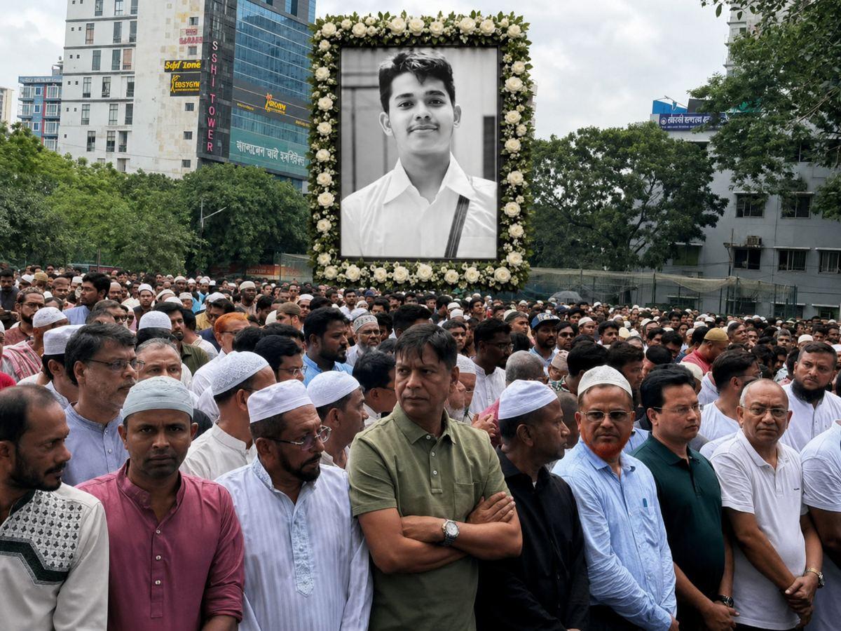বুদ্ধিজীবী কবরস্থানে মিনহাজুল ইসলাম রোজানের দাফন, জানাজায় হাজারো মানুষের অংশগ্রহণ